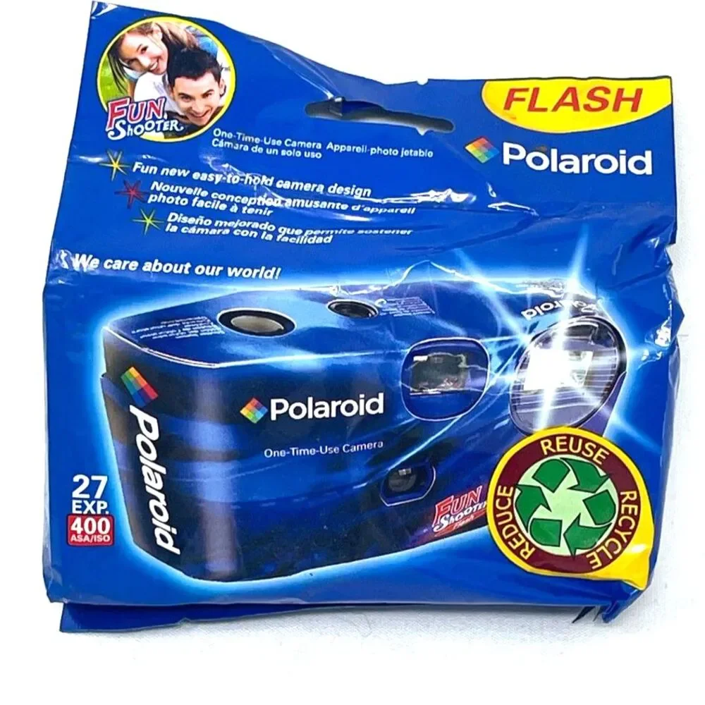Polaroid Vintage Flash Disposable Camera - Sealed Expired 10/2010